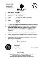 Certificado de los armarios Atex Zona 2